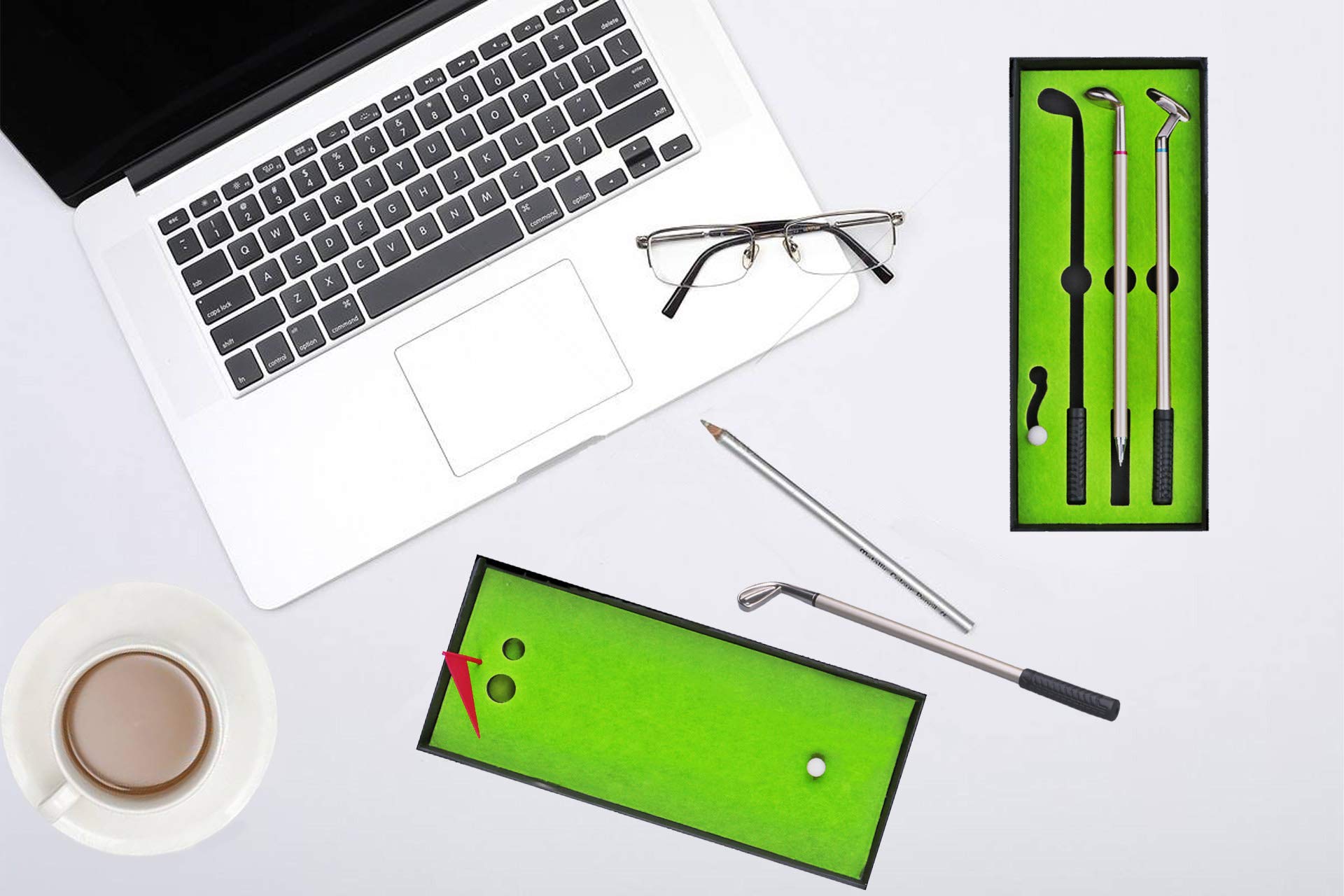 HASTHIP Golf Clubs Ballpoint Pen Set Gift, Mini Golf Club Pens Unique Desktop Games Novelty Table Top Toys, Office Stationery Pen Golf Desk Toy Creative Birthday Gift Christmas Gift for Golf Lover HASTHIP Golf Clubs Ballpoint Pen Set Gift, Mini Golf Club Pens Unique Desktop Games Novelty Table Top Toys, Office Stationery Pen Golf Desk Toy Creative Birthday Gift Christmas Gift for Golf Lover